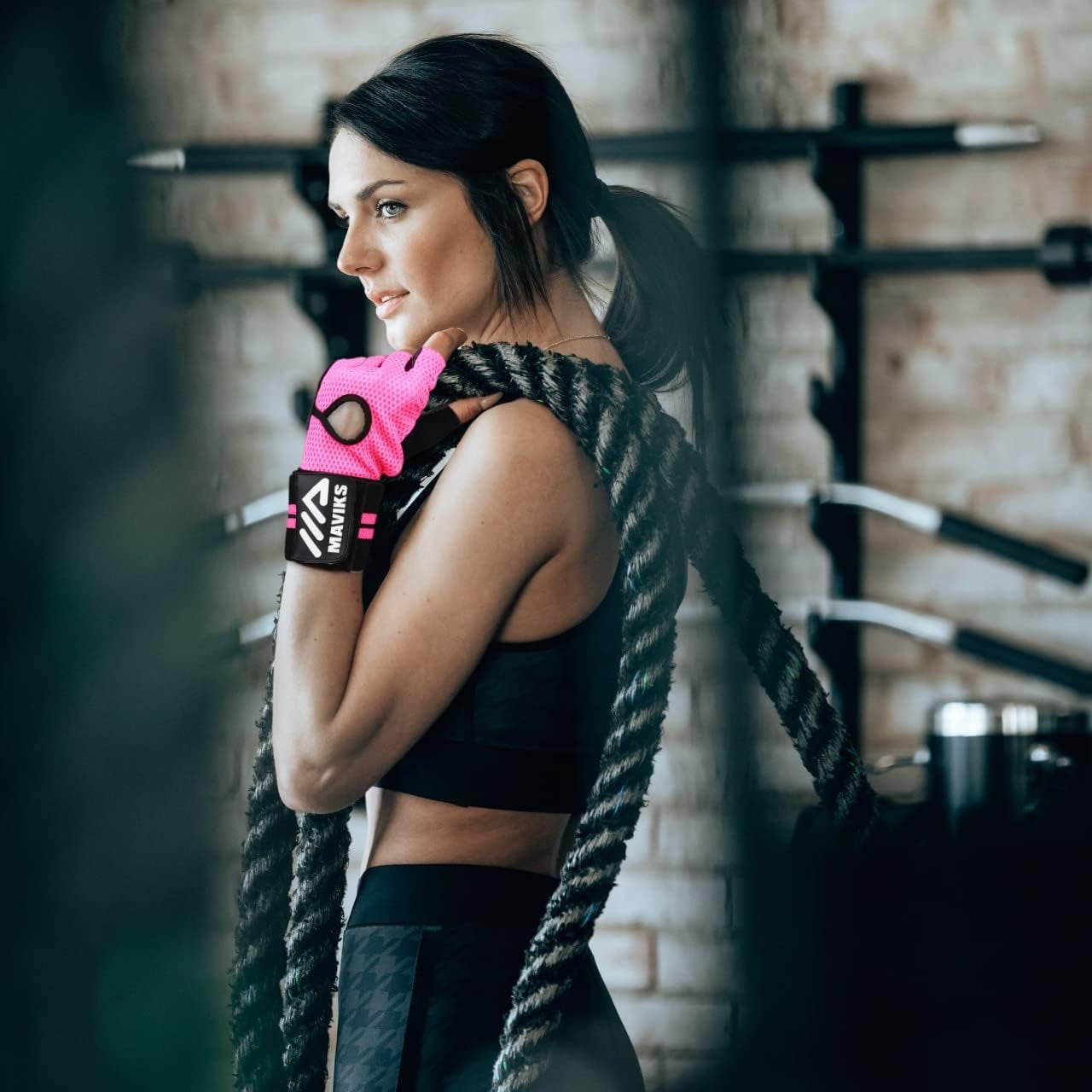 Workout Gloves for Men and Women Weight Lifting Gloves with Wrist Wrap Support for Gym Training Weightlifting Crossfit Pull-Ups Exercise Glove for Ladies & Gents